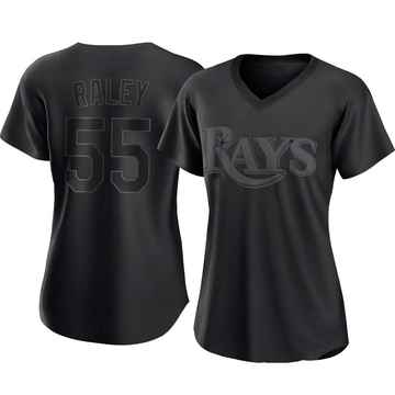 Tampa Bay Rays Luke Raley #55 Nike Men's Blue Alternate Official MLB Jersey