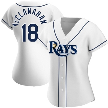 Nike Tampa Bay Rays SHANE McCLANAHAN Baseball Jersey WHITE –