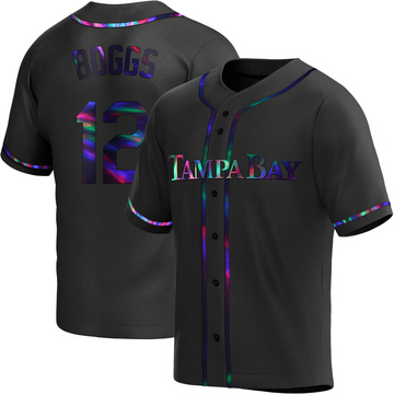 Cheap Men's Tampa Bay Rays Throwback VINTAGE Baseball jersey #12 Wade Boggs  Pullover Mesh BP Black Jersey - AliExpress