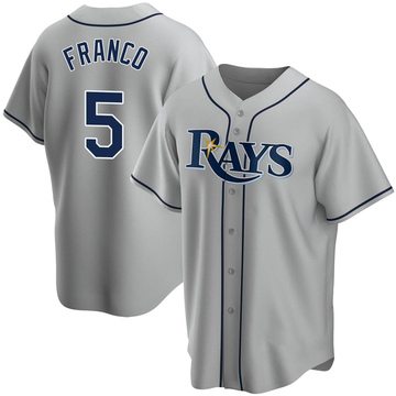 Men's Tampa Bay Rays Wander Franco Nike Navy Alternate Replica Player Jersey